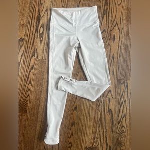 Mono B cream leggings button detail S athleisure